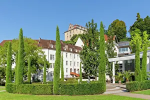 Health Prints: Visitors enjoy the gardens at Caracalla Therme in Baden-Baden