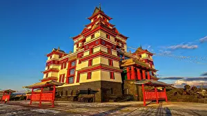 Rituals Prints: Visitors explore Thubten Shedrub Ling, a major Buddhist monastery in Kyzyl