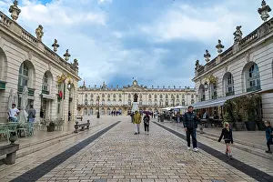 Streets Prints: Visitors walking through Place Stanislas in Nancy