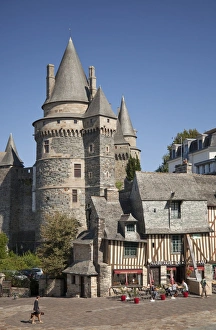 Vitre Castle, Vitre, Brittany, France, Europe