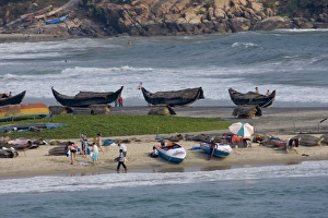Images Dated 4th March 2008: Vizhinjam beach, Trivandrum, Kerala, India, Asia