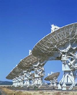 Uniformity Prints: VLA Radio Telescopes at Socorro, New Mexico, United States of America, North America