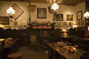 Brugge Prints: The Vlissinghe cafe, Flemish bar built in 1515 and used by Van Dyck, Blekerstraat