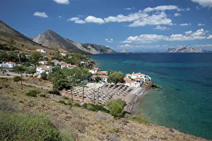 Simplicity Prints: Vlychos beach, Hydra, Saronic Islands, Greek Islands, Greece, Europe