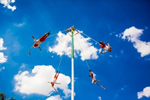 Risk Prints: Voladores (The Flying Men), Tlaquepaque, Mexico, North America