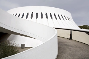 Normandie Prints: The Volcan Cultural Centre designed by Oscar Niemeyer, Le Havre, Normandy, France, Europe