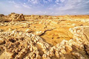 Salt Prints: Volcanic salt rocks, Dallol, Danakil Depression, Afar Region, Ethiopia, Africa