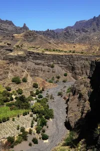 Santo Prints: Volcanic scenery in the valley of Alto Mira, northwest Saint Anthony, Cape Verde