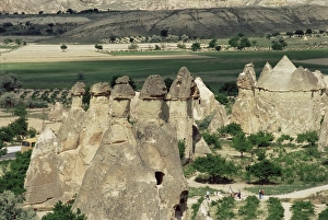 Rock Pillar Prints: Volcanic tuff pillars and erosion