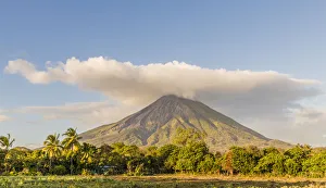 Nicaragua Prints: Volcano Concepcion on Ometepe Island, Nicaragua, Central America
