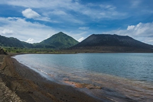 Papua New Guinea Prints: Volcano Tavurvur, Rabaul, East New Britain, Papua New Guinea, Pacific