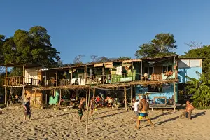 Volley Ball Prints: Volley ball and hostel at this lively surf vibe beach north of San Juan del Sur
