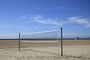 Images Dated 25th February 2010: Volleyball net, Santa Monica, Los Angeles, California, United States of America