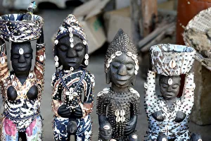 Foreground Focus Gallery: Voodoo statues on the Akodessawa Fetish Market, the worlds largest voodoo market