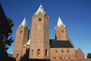 Vor Frue church dating from the 12th century, Kalundborg, Zealand, Denmark