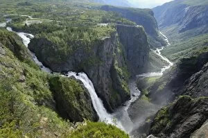 Images Dated 27th July 2010: Voringfoss waterfall, near Eidfjord, Hordaland, Norway, Scandinavia, Europe