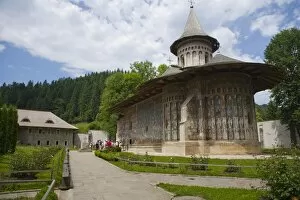 Images Dated 16th June 2009: Voronet Monastery, UNESCO World Heritage Site, Bucovina, Romania, Europe