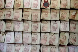 Images Dated 17th January 2009: Votive papers at Kun Lam temple, Macao, China, Asia