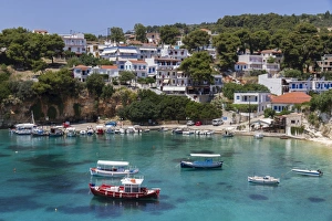 Greek Culture Prints: Votsi bay, Alonnisos, Sporades, Greek Islands, Greece, Europe