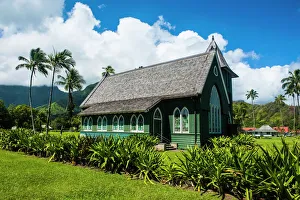 Kauai Prints: Wai oli Hui ia Church in Hanalai on the island of Kauai