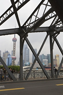 Shanghai Prints: Waibaidu Bridge, formerly the Garden Bridge