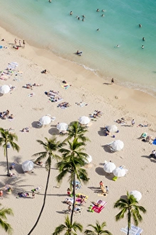 Waikiki Beach, Waikiki, Honolulu, Oahu, Hawaii, United States of America, Pacific