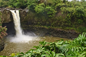 Wailuku River Rainbow Falls State Park on the Big Island, Hawaii, United States of America