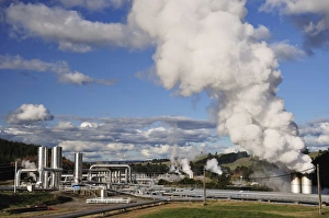 Industrial Prints: Wairakei Geothermal Power Station, Waikato, North Island, New Zealand, Pacific