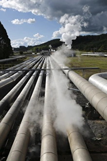 Industrial Prints: Wairakei Thermal Power Station, Taupo, North Island, New Zealand, Pacific
