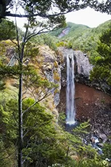 Images Dated 22nd April 2011: Waitonga Falls in Tongariro National Park, UNESCO World Heritage Site, North Island, New Zealand