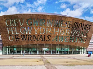 Architectural Design Prints: Wales Millennium Centre, Cardiff Bay, Cardiff, Wales, United Kingdom, Europe