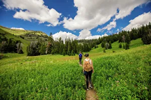 2 People Prints: Walkers on Grand Teton National Park trails