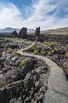 Lava Prints: Walkway through cold lava in the Craters of the Moon National Park