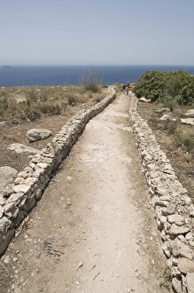 Images Dated 10th June 2008: Walkway to the Mnajdra Temple, Malta, Europe