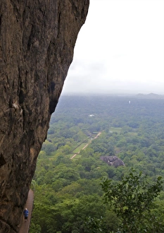 Green Colour Prints: Walkway on Sigiriya Lion Rock Fortress