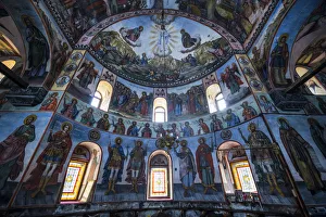 Bulgaria Prints: Wall murals in the Bachkovo monastery, Rhodope mountains, Bulgaria