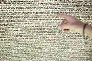Details Prints: Wall of names, Memorial to the 80000 Jewish Victims of the Holocaust from Bohemia