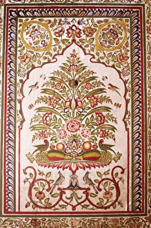 Gangapol Prints: Detail of wall painting in dining area