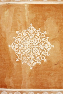 Detail of wall painting in one of the palace courtyards