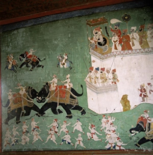 Bundi Prints: Wall paintings in Royal Palace