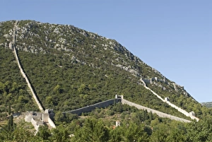 Images Dated 12th August 2008: The wall of Ston, Peljesac Peninsula, Croatia, Europe