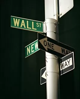 Images Dated 26th January 2009: Wall Street sign