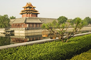 Peking Prints: Wall tower of The Forbidden City Palace Museum, UNESCO World Heritage Site