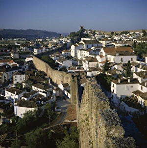Obidos Prints: Walled medieval town