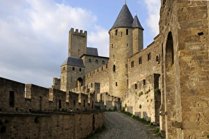 Walled and turreted fortress of La Cite, Carcassonne, UNESCO World Heritage Site