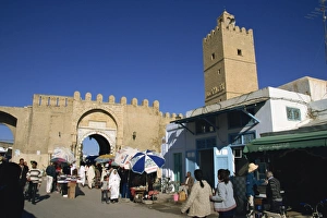 Medina Prints: Walls of the Medina, Medina, Kairouan, Tunisia, North Africa, Africa