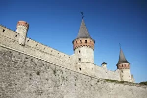 Walls of the old castle, Kamyanets-Podilsky, Podillya, Ukraine, Europe