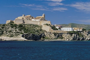 The walls and old centre of Ibiza town