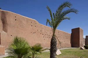 City Wall Prints: Walls of the Old and Medina, Marrakesh, Morocco, North Africa, Africa