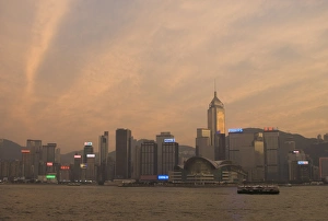 Images Dated 5th November 2007: Wanchai District across Victoria Harbour, Hong Kong Island, Hong Kong, China, Asia